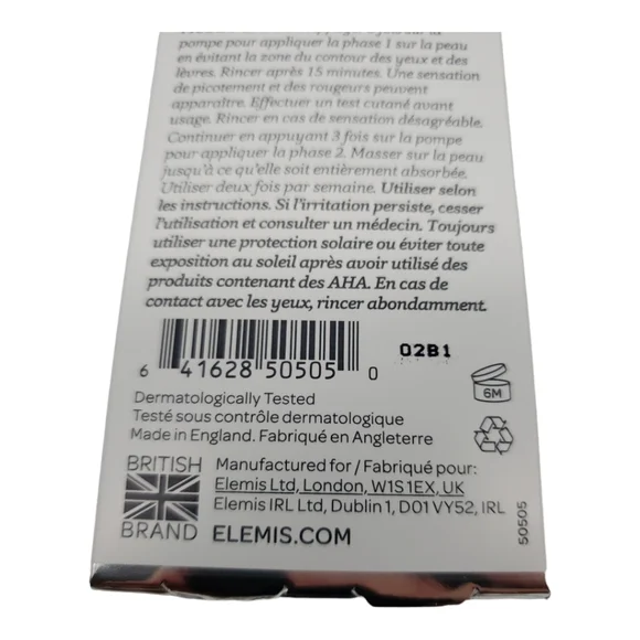 Elemis Resurfacing Peel & Reset Cream NIB Anti-Ageing 2 x 15 ml
